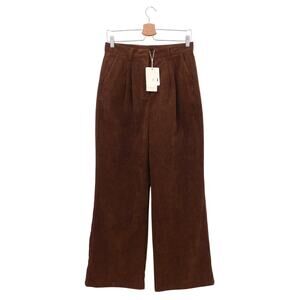 NWT Commense Women's Brown Flared Leg Corduroy Dress Pants Size Medium